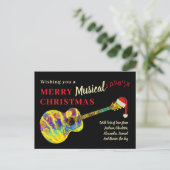 クリスマスギターロックアンドロール予算 シーズンポストカード (スタンド正面)