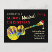 クリスマスギターロックアンドロール予算 シーズンポストカード (正面)