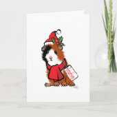 クリスマスギニアピグの挨拶 シーズンカード (正面)