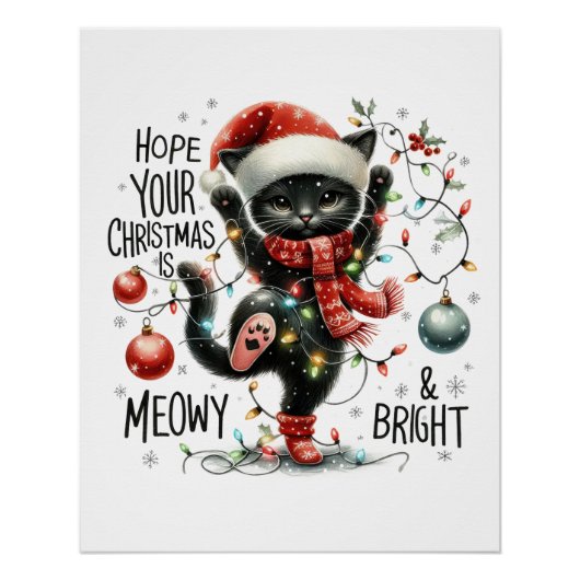 クリスマスギフトあなたのクリスマスを願う ポスター (正面)