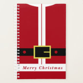 クリスマスギフトおもしろいサンタデザインプランナー プランナー手帳 (正面)