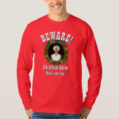 クリスマスギフトおもしろいノベルティクリスマスグースT-Shi Tシャツ (正面)