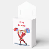 クリスマスギフトお気に入りボックスボディビルダーサンタおもしろい フェイバーボックス (オープン)