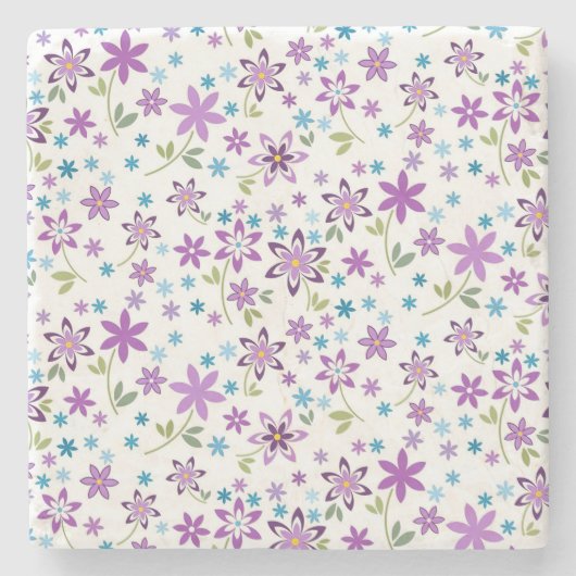 クリスマスギフトかわいいフローラディティ ストーンコースター (正面)