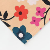 クリスマスギフトかわいい小さな花シームレス フリースブランケット (角)