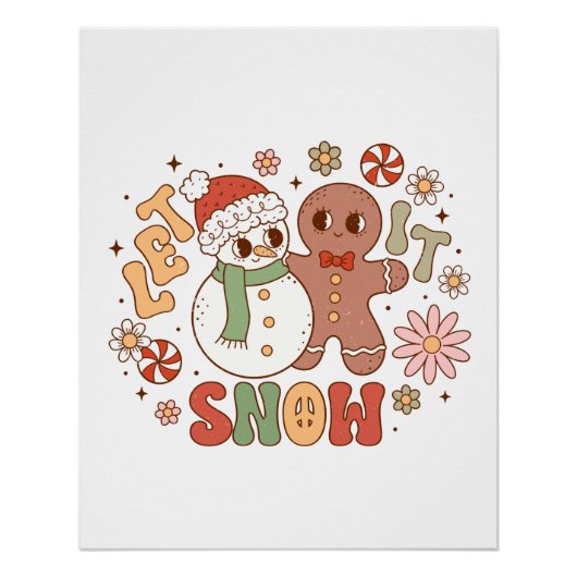 クリスマスギフトがそれを雪に任せる ポスター (正面)