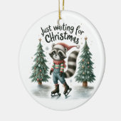 クリスマスギフトがクリスマス待ち セラミックオーナメント (左)