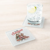 クリスマスギフトこの季節 ガラスコースター (アングル)