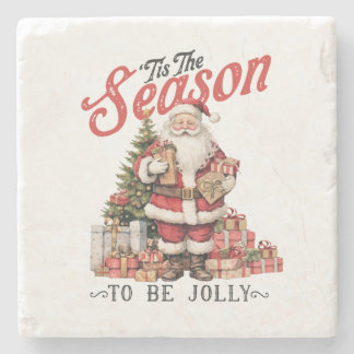 クリスマスギフトこの季節 ストーンコースター