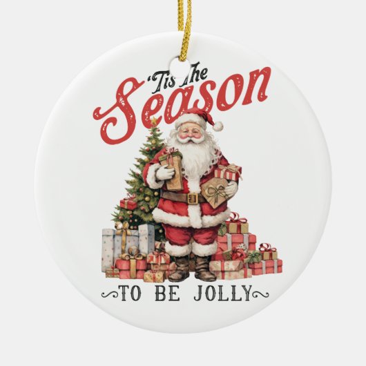 クリスマスギフトこの季節 セラミックオーナメント (正面)