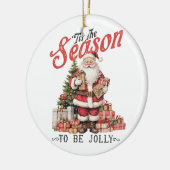 クリスマスギフトこの季節 セラミックオーナメント (左)