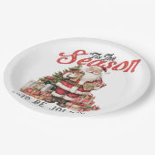 クリスマスギフトこの季節 ペーパープレート (アングル)