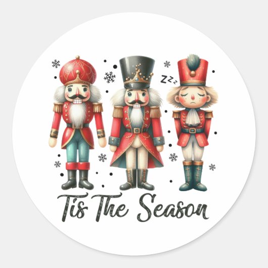 クリスマスギフトこの季節 ラウンドシール (正面)