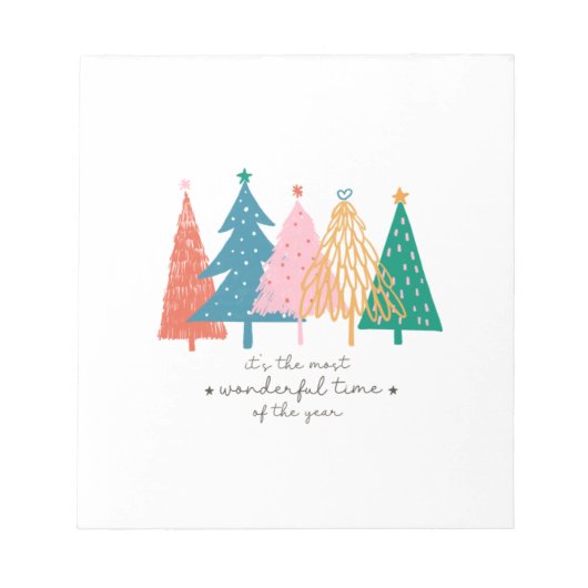 クリスマスギフトそれは最も素晴らしい時間である ノートパッド (正面)