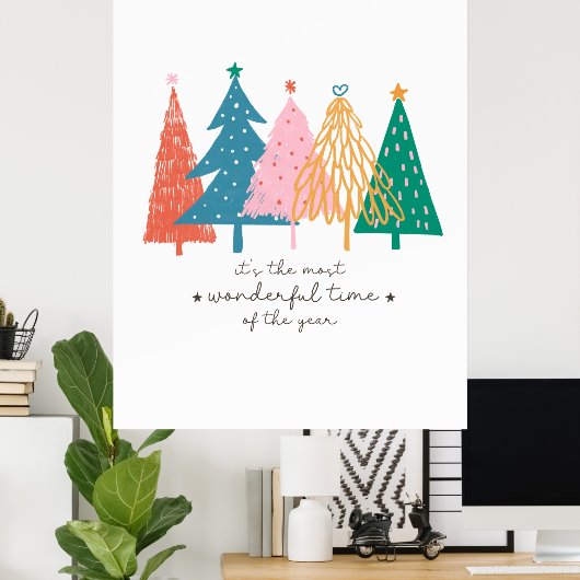 クリスマスギフトそれは最も素晴らしい時間である ポスター (ホームオフィス)