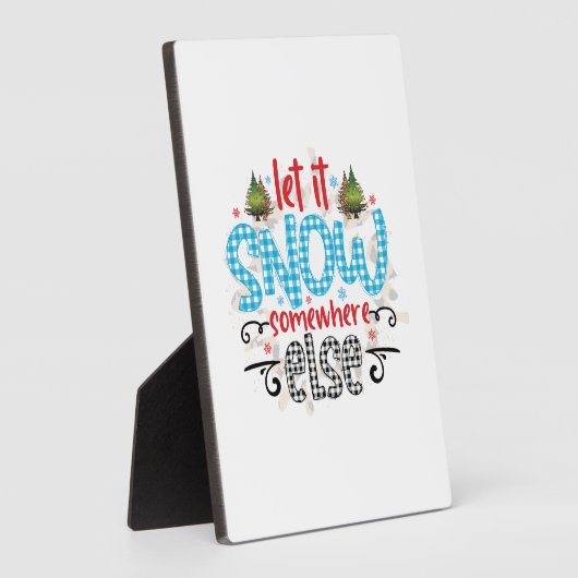 クリスマスギフトで雪を降らせる フォトプラーク (側面)