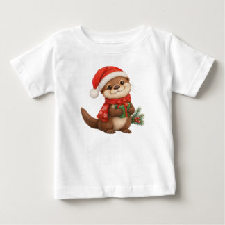 クリスマスギフトにぴったりな美しいシャツ ベビーTシャツ