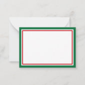 クリスマスギフトに個人的なメッセージを添えて ノートカード (正面)