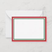クリスマスギフトに個人的なメッセージを添えて ノートカード (正面)