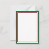 クリスマスギフトに個人的なメッセージを添えて ノートカード (正面)
