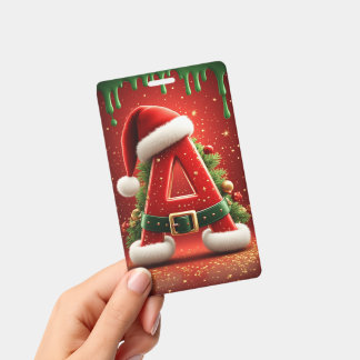 クリスマスギフトのためのイニシャルA バッジ