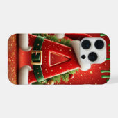 クリスマスギフトのためのイニシャルA iPhoneケース (裏面横)