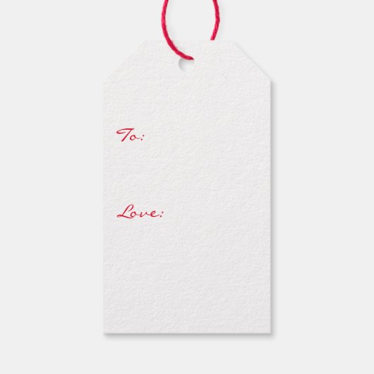 クリスマスギフトのタグSantaは言う ギフトタグ (裏面)