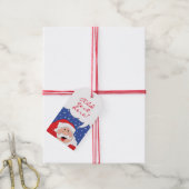 クリスマスギフトのタグSantaは言う ギフトタグ (より糸付き)