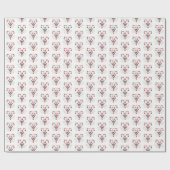 クリスマスギフトのラップ素朴なおもしろい ラッピングペーパー (フラット)