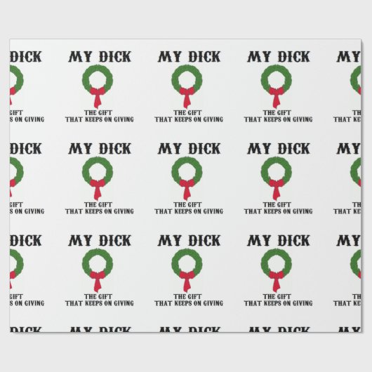 クリスマスギフトの休日のクリスマスのおもしろいなユーモア ラッピングペーパー (フラット)