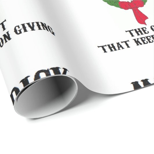 クリスマスギフトの休日のクリスマスのおもしろいなユーモア ラッピングペーパー (ロールコーナー)