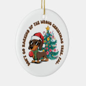 クリスマスギフトは吠えて行かない セラミックオーナメント (右)