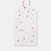 クリスマスギフトは水の色と明メリーるいタグ ギフトタグ (裏面)