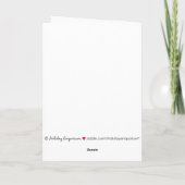 クリスマスギフトカスタムファミリーホリデーカード(マルーン) シーズンカード (裏面)