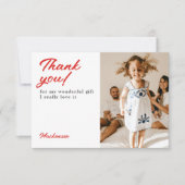 クリスマスギフトカードをありがとう サンキューカード (正面)