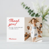 クリスマスギフトカードをありがとう サンキューカード (スタンド正面)