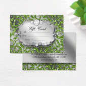 クリスマスギフトカードジュエリーゼブラグリーンヒョウ (デスク)