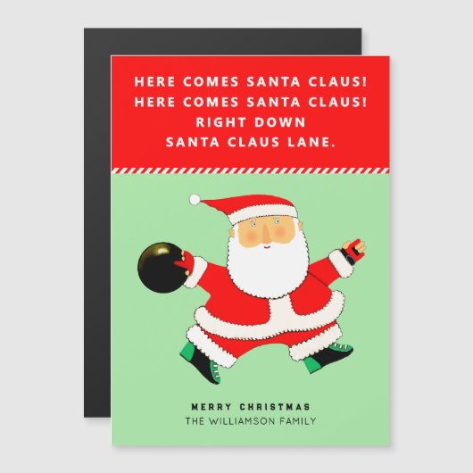 クリスマスギフトカードマグネット面白グッズ (正面/裏面)