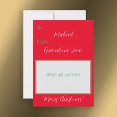 クリスマスギフトカード保持者 招待状