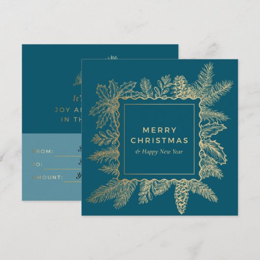 クリスマスギフトカード (正面/裏面)