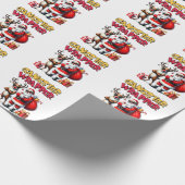 クリスマスギフトギャング包まれた ラッピングペーパー (角)