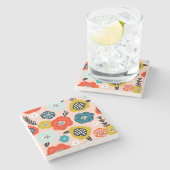 クリスマスギフトクリエイティブ装飾花 ストーンコースター (横)