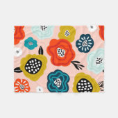 クリスマスギフトクリエイティブ装飾花 フリースブランケット (正面(横))