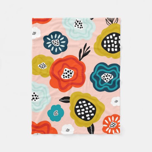 クリスマスギフトクリエイティブ装飾花 フリースブランケット (正面)