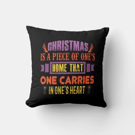 クリスマスギフトクリスマスはピース クッション (正面)