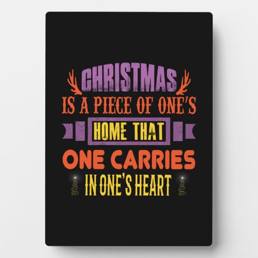 クリスマスギフトクリスマスはピース フォトプラーク (正面)