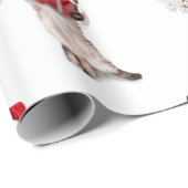 クリスマスギフトクリスマスギフトラップ付き猫 ラッピングペーパー (ロールコーナー)