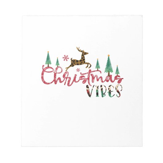 クリスマスギフトクリスマスビベス ノートパッド (正面)