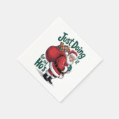 クリスマスギフトサンタクロース スタンダードカクテルナプキン (角)
