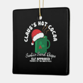 クリスマスギフトサンタシークレットレシピ セラミックオーナメント (左)